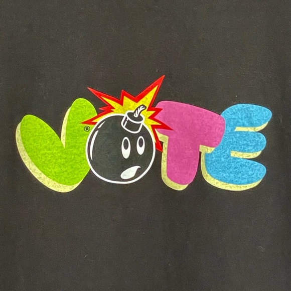 NEW The Hundreds VOTE Graphic Font Black T Shirt Men’s size Small - Picture 3 of 6